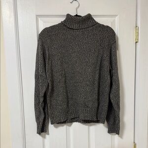 Gray Turtleneck Sweater